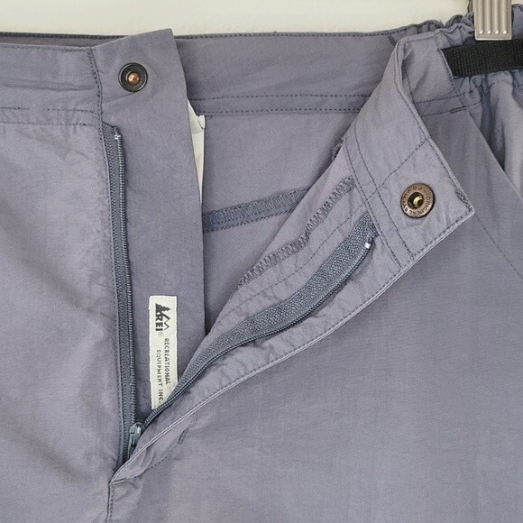 REI COOP Gray lightweight Fast Drying Adjustable Waist Hiking Shorts size Small - Picture 4 of 16